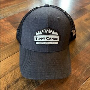 The Tippy Canoe Black Logo Trucker Hat